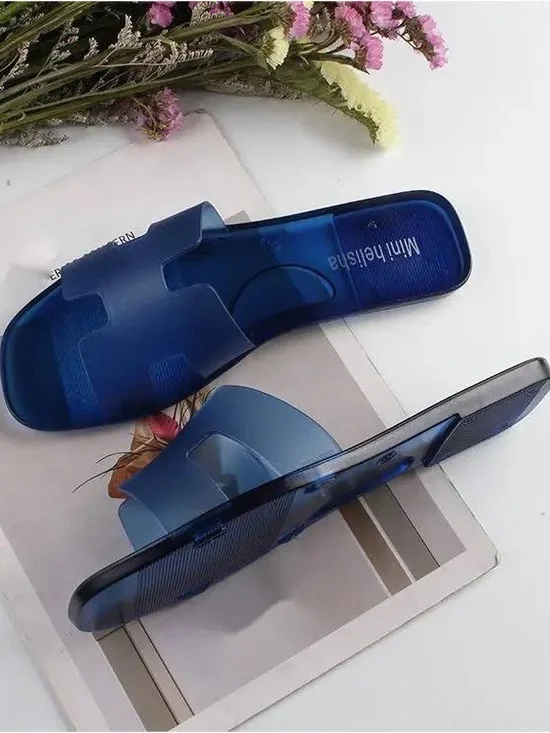 Colorful Transparent Slide Sandals - Multi Color Options - Picture 5 of 10